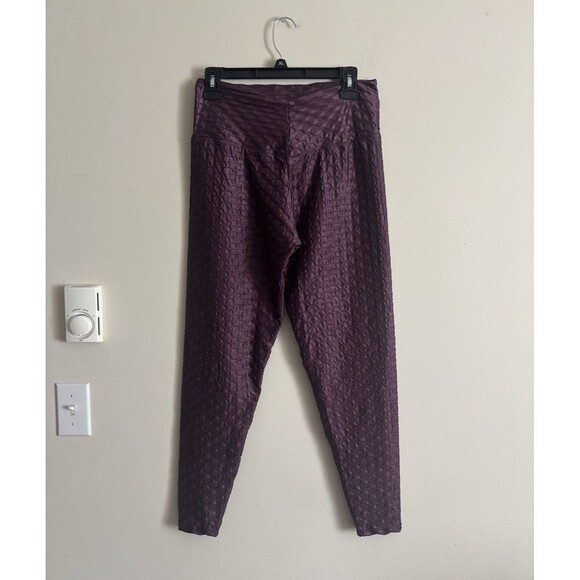 Booty by Brabants Leggins Plus‎ Size Crocoskin Purple Athleisure Athletic Gym - Picture 1 of 5